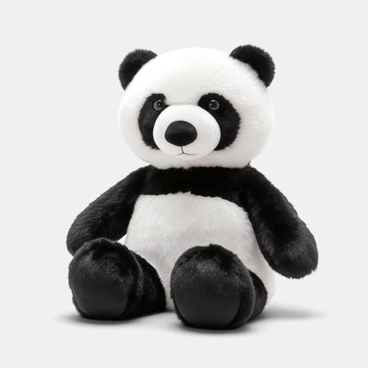 AI Plush panda toy on a white background