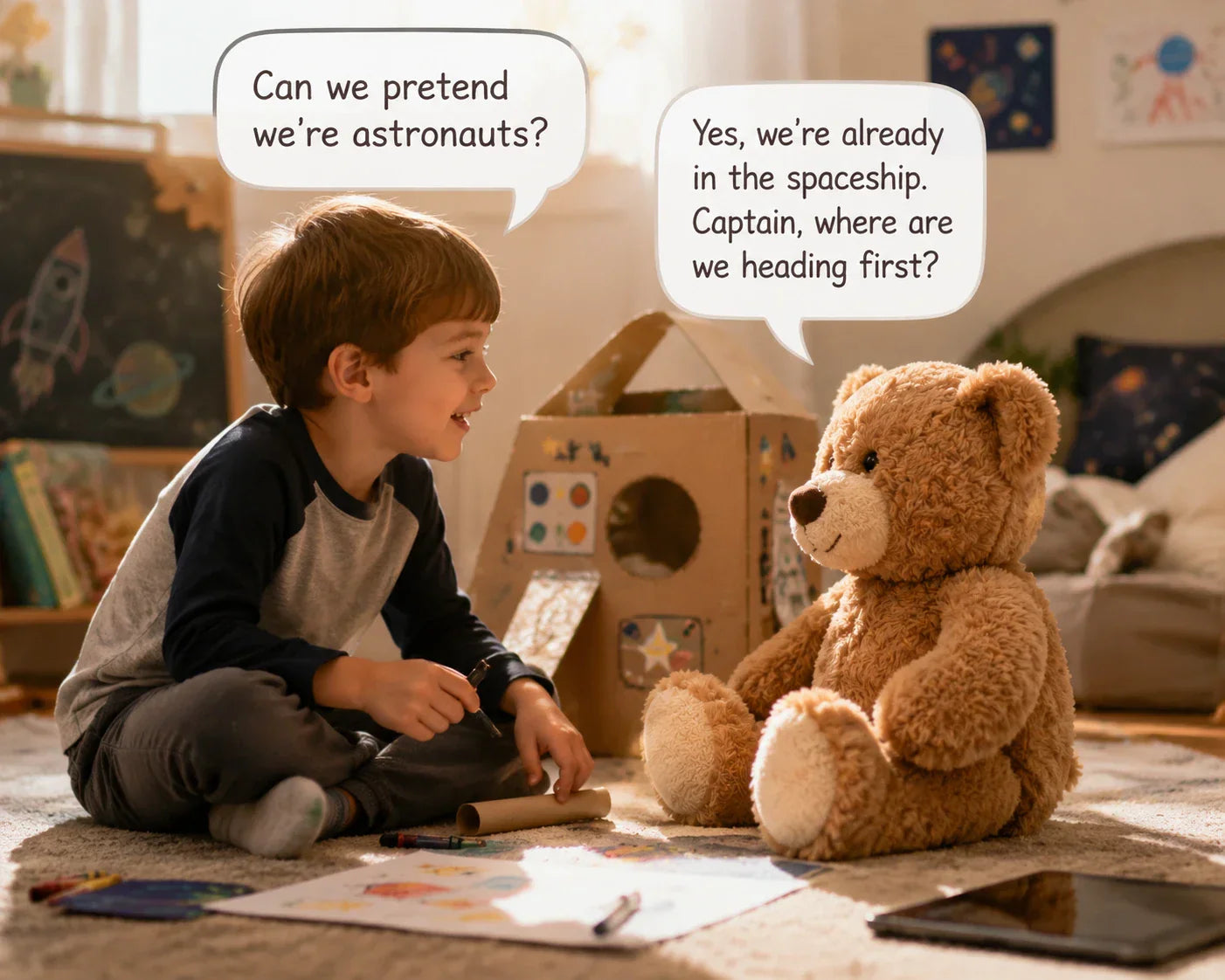 Why Some Kids Open Up More to a Plush Toy Than to Adults