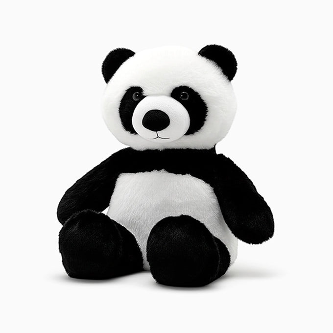 AI Plush panda toy on a white background