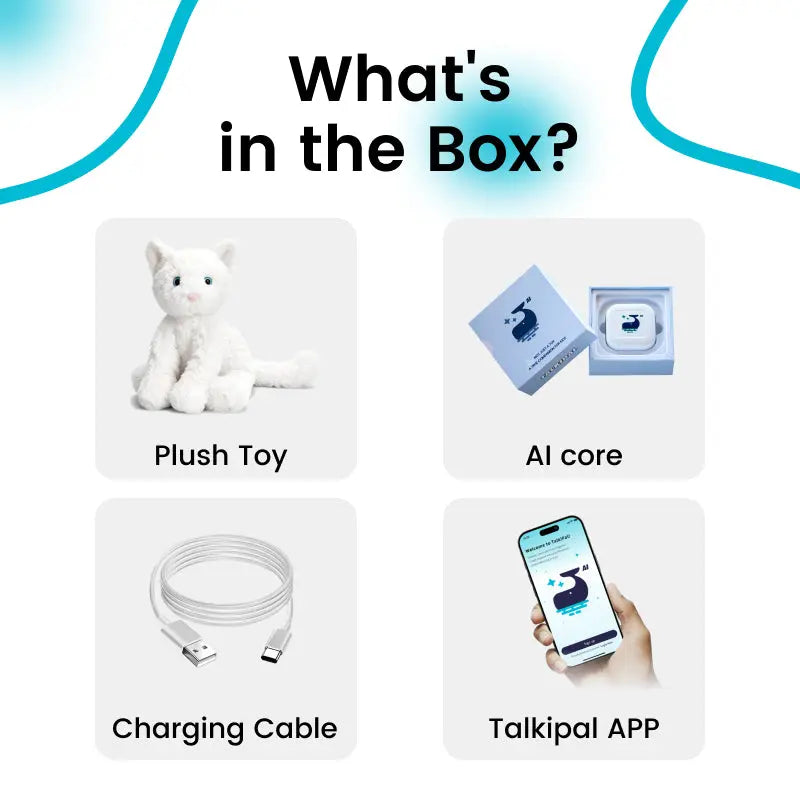 Luna The Cat – AI Talking Companion Plush Toy for Kids TalkiPal