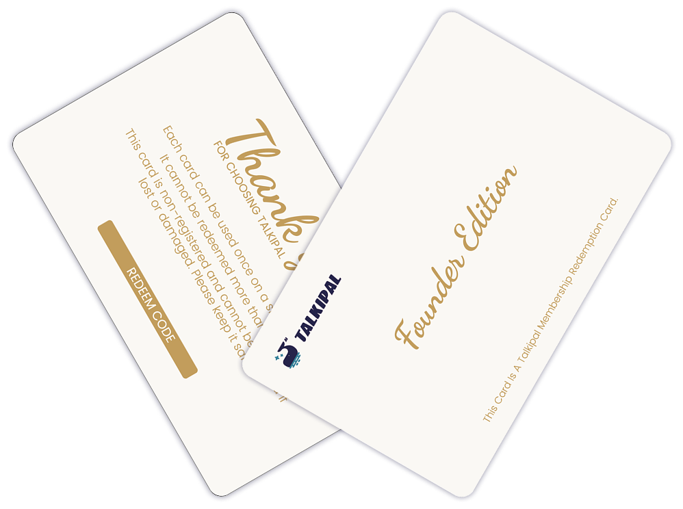 TalkiPal's member cards